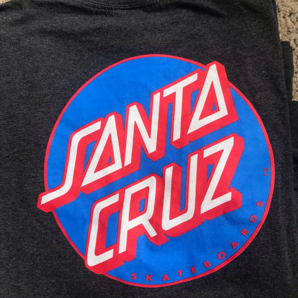Grey Santa Cruz Longsleeve Tee